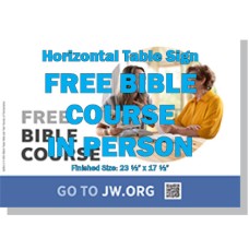 HPFBC1 - "Free Bible Course - In Person" - Table